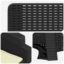 vidaXL Dönthető kertiszék rattan hatású 2 pcs PP