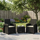 vidaXL Dönthető kertiszék rattan hatású 2 pcs PP