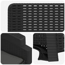 vidaXL Dönthető kertiszék rattan hatású 2 pcs Antracitszürke PP