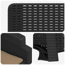 vidaXL Dönthető kertiszék rattan hatású 2 pcs PP
