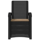 vidaXL Dönthető kertiszék rattan hatású 2 pcs PP