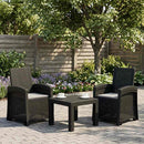 vidaXL Dönthető kertiszék rattan hatású 2 pcs PP