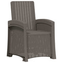 vidaXL Dönthető kertiszék rattan hatású 2 pcs Világosszürke és Krém PP