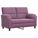 vidaXL Kanapé Szett 2 pcs Lila Bársony