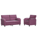 vidaXL Kanapé Szett 2 pcs Lila Bársony