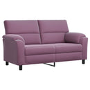 vidaXL Kanapé Szett 2 pcs Lila Bársony