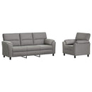 vidaXL Kanapé Szett 2 pcs Világosszürke Bársony