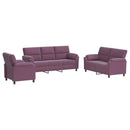 vidaXL Kanapé Szett 3 pcs Lila Bársony