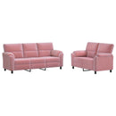vidaXL Kanapé Szett 2 pcs Rózsaszín Bársony