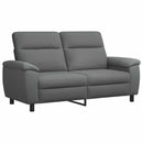vidaXL Kanapé Szett 2 pcs Sötétszürke Szövet