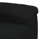 vidaXL Kanapé Szett 2 pcs Fekete Szövet