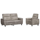 vidaXL Kanapé Szett 2 pcs Világosszürke Műsuede Bőr