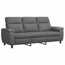 vidaXL Kanapé Szett 3 pcs Sötétszürke Szövet