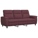 vidaXL Kanapé Szett 3 pcs Lila Szövet