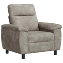 vidaXL Kanapé Szett 3 pcs Világosszürke Műsuede Bőr