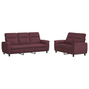 vidaXL Kanapé Szett 2 pcs Lila Szövet