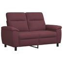 vidaXL Kanapé Szett 2 pcs Lila Szövet