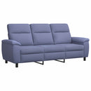 vidaXL Kanapé Szett 2 pcs Farmerkék Szövet