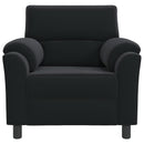 vidaXL Kanapé Fekete 94 x 85 x 93 cm Bársony