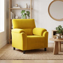 vidaXL Kanapé Sárga 94 x 85 x 93 cm Bársony