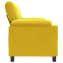 vidaXL Kanapé Sárga 94 x 85 x 93 cm Bársony