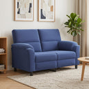vidaXL Kanapé Rendőrségi kék 154 x 85 x 93 cm Bársony