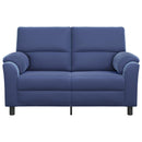 vidaXL Kanapé Rendőrségi kék 154 x 85 x 93 cm Bársony