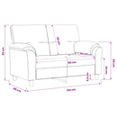 vidaXL Kanapé Lila 154 x 85 x 93 cm Bársony