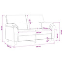 vidaXL Kanapé Bordó 174 x 85 x 93 cm Bársony