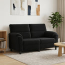 vidaXL Kanapé Fekete 174 x 85 x 93 cm Bársony