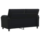 vidaXL Kanapé Fekete 174 x 85 x 93 cm Bársony