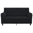 vidaXL Kanapé Fekete 174 x 85 x 93 cm Bársony