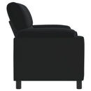 vidaXL Kanapé Fekete 174 x 85 x 93 cm Bársony