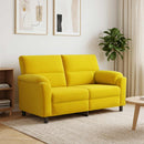 vidaXL Kanapé Sárga 174 x 85 x 93 cm Bársony
