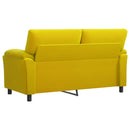 vidaXL Kanapé Sárga 174 x 85 x 93 cm Bársony