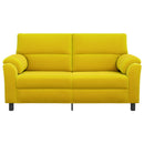 vidaXL Kanapé Sárga 174 x 85 x 93 cm Bársony