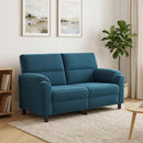 vidaXL Kanapé Kék 174 x 85 x 93 cm Bársony