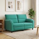 vidaXL Kanapé Türkiz 174 x 85 x 93 cm Bársony