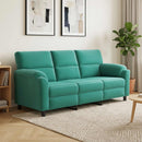 vidaXL Kanapé Türkiz 214 x 85 x 93 cm Bársony