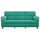 vidaXL Kanapé Türkiz 214 x 85 x 93 cm Bársony