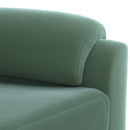 vidaXL Kanapé Tengeri Zöld 214 x 85 x 93 cm Bársony