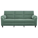vidaXL Kanapé Tengeri Zöld 214 x 85 x 93 cm Bársony