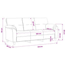 vidaXL Kanapé Tengeri Zöld 214 x 85 x 93 cm Bársony
