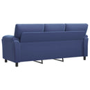 vidaXL Kanapé Rendőrségi kék 214 x 85 x 93 cm Bársony