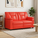vidaXL Kanapé Piros 151 x 85 x 93 cm Műbőr
