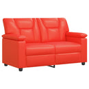 vidaXL Kanapé Piros 151 x 85 x 93 cm Műbőr