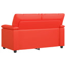 vidaXL Kanapé Piros 151 x 85 x 93 cm Műbőr