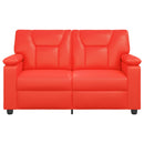 vidaXL Kanapé Piros 151 x 85 x 93 cm Műbőr