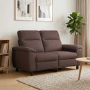 vidaXL Kanapé Sötét Barna 158 x 90 x 95 cm Szövet