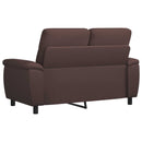 vidaXL Kanapé Sötét Barna 158 x 90 x 95 cm Szövet